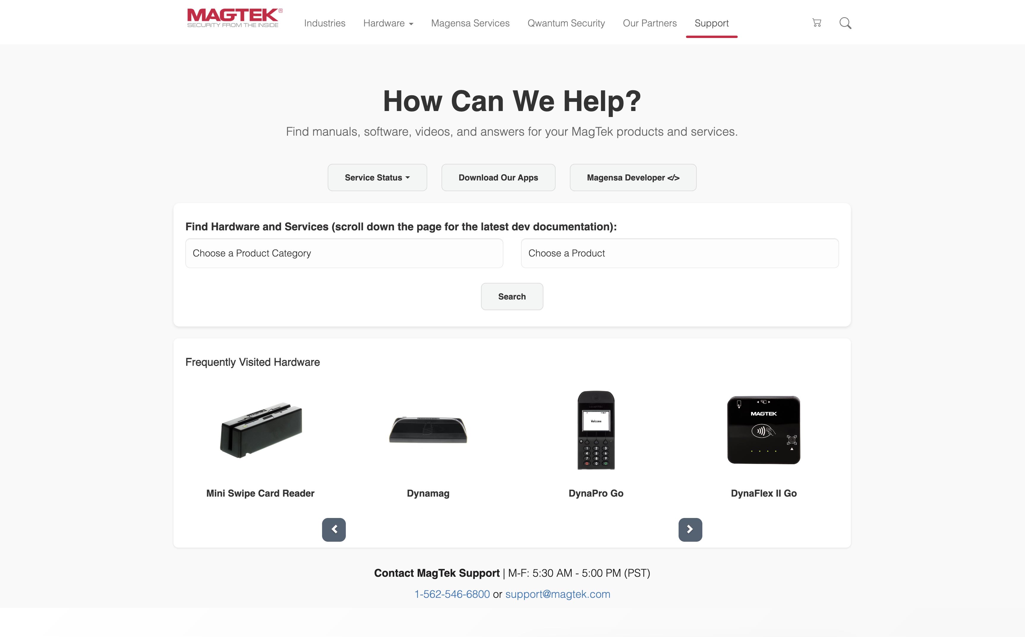 MagTek Support Portal